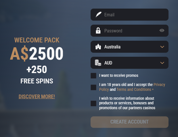 King Billy Casino login